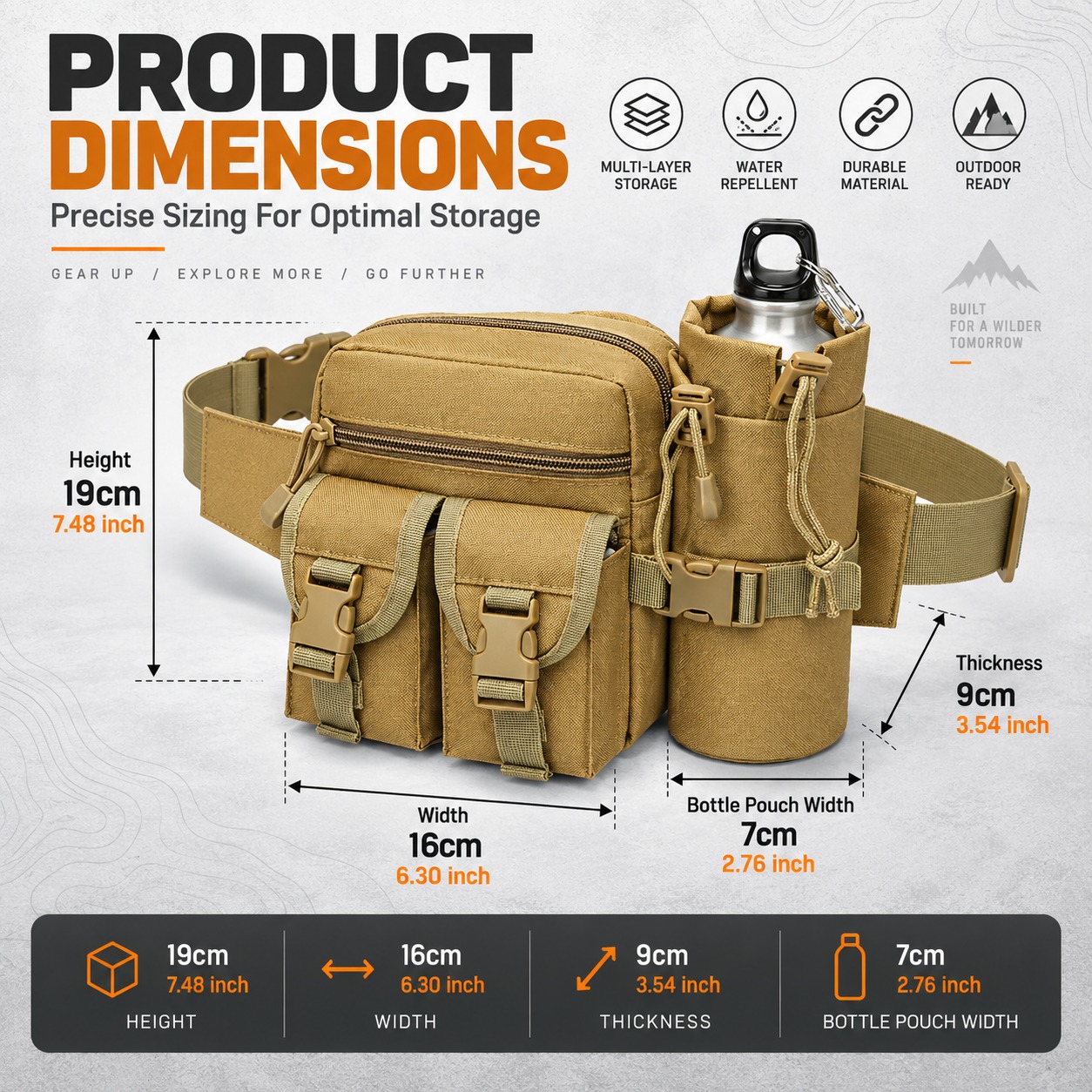 Wielofunkcyjna, taktyczna torb – Hiking Backpack Waterproof recenzja i cena