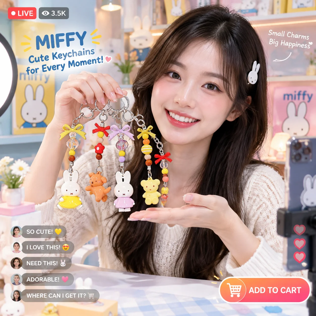 MIFFY – pluszowy breloczek w k – Fashion Backpack Women recenzja i cena